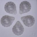 Kugeln klarglas mit Glasöse, 5 Stück, d 5cm