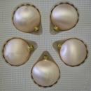 Kugeln uni Eislack champagner, 5 Stück,d 5cm