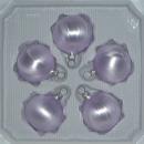 Kugeln uni Eislack flieder, 5 Stück, d 5cm