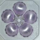 Kugeln uni Eislack flieder, 5 Stück, d 6cm
