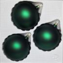 Kugeln uni grün matt, 4 Stück, d 8cm, 2. Wahl