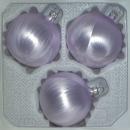 Kugeln uni Eislack flieder, 3 Stück, d 8cm