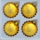Kugeln uni gold glanz, 4 Stück, d 10cm