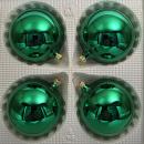 Kugeln uni grün glanz, 4 Stück, d 10cm
