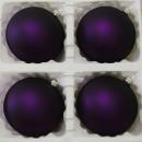 Kugeln uni lila matt, 4 Stück, d 10cm