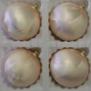 Kugeln uni Eislack champagner, 4 Stück,d 10cm