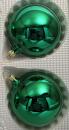 Kugeln uni grün glanz, 2 Stück, d 12cm