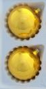 Kugeln uni gold glanz, 2 Stück, d 12cm